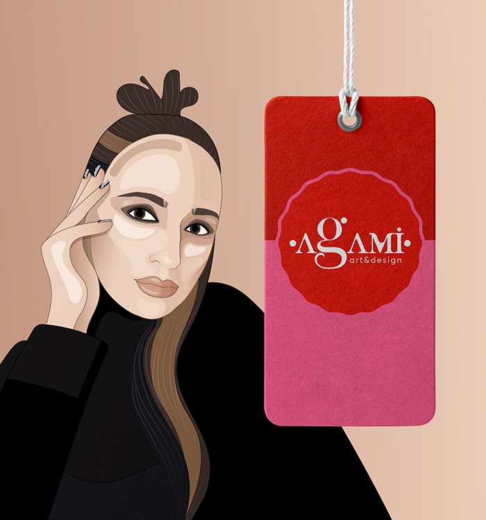 Agami art&design logo etiketa